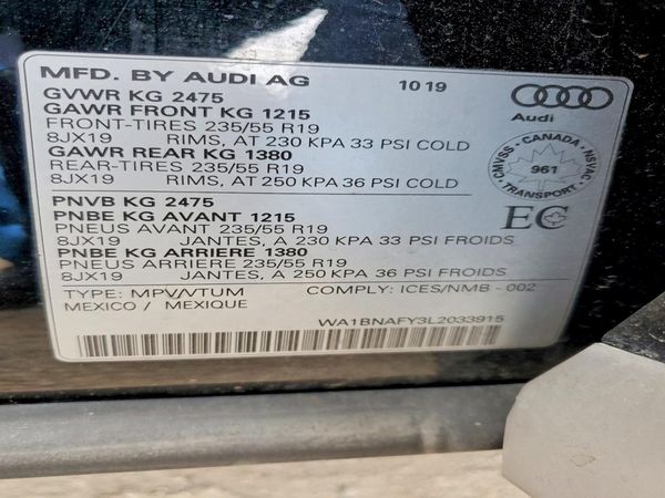 2020 AUDI Q5 quattro Premium Plus