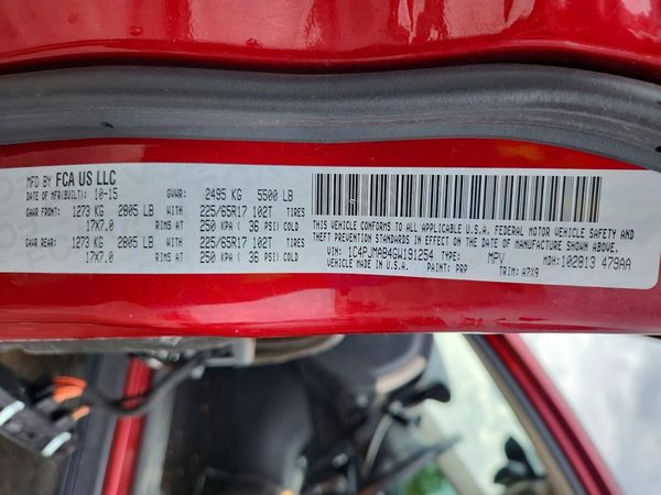 2016 JEEP CHEROKEE SPORT 4X4