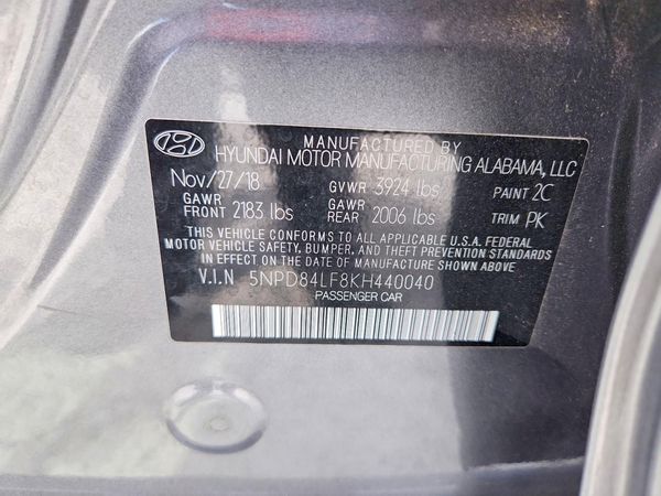 2019 HYUNDAI ELANTRA