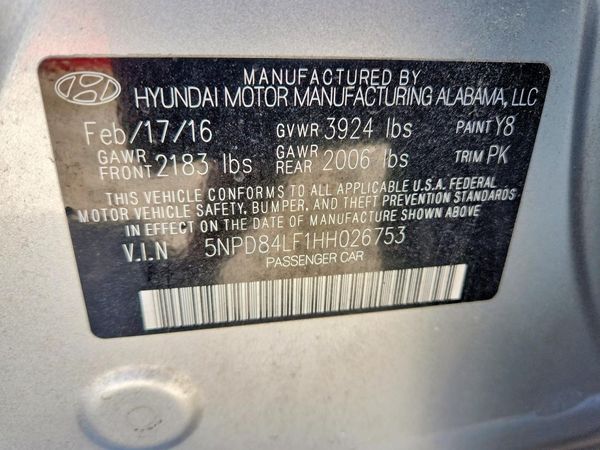 2017 HYUNDAI ELANTRA