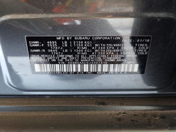 2018 SUBARU OUTBACK