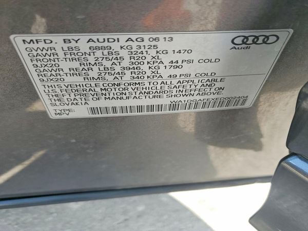 2014 AUDI Q7 S Line Prestige