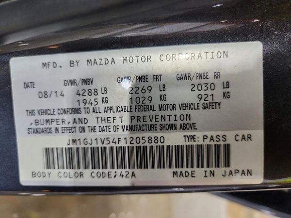 2015 MAZDA 6