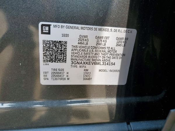 2021 CHEVROLET EQUINOX LT (1LT)