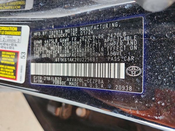 2024 TOYOTA CAMRY