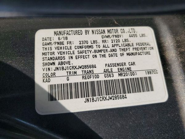 2018 NISSAN ROGUE SPORT