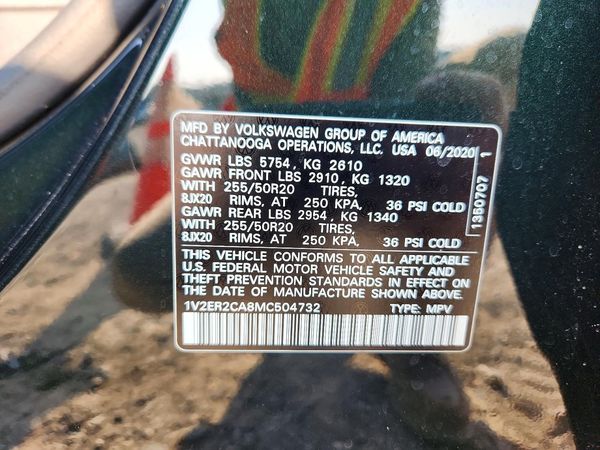 2021 VOLKSWAGEN ATLAS SEL