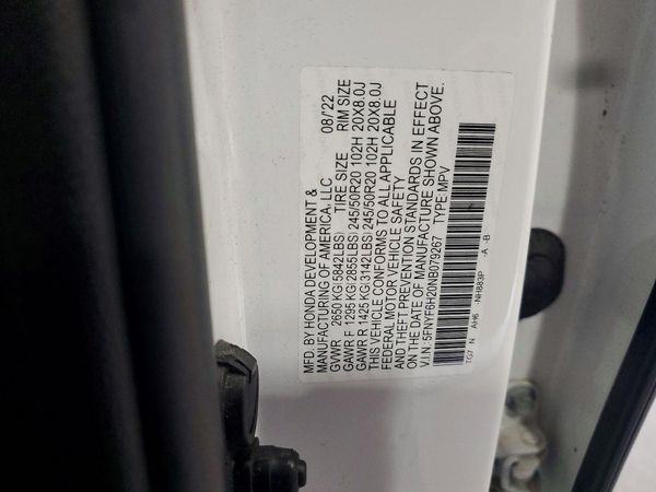 2022 HONDA PILOT SE