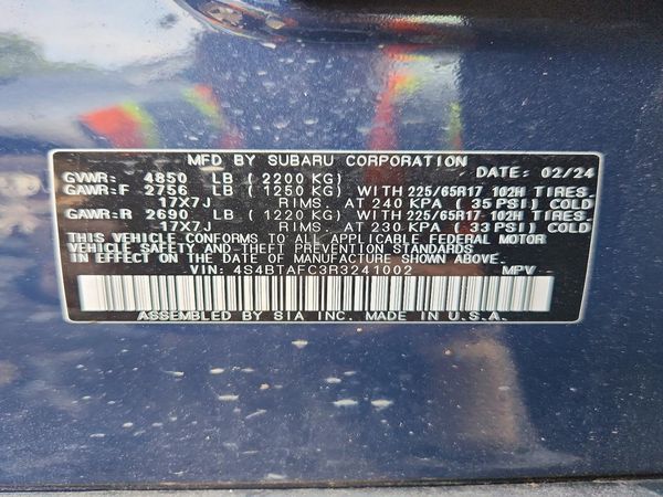 2024 SUBARU OUTBACK Premium