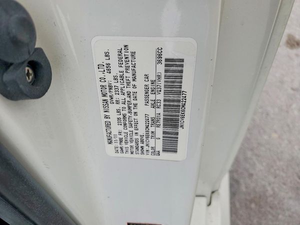 2012 INFINITI G37