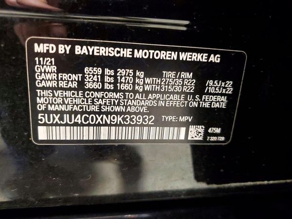 2022 BMW X5