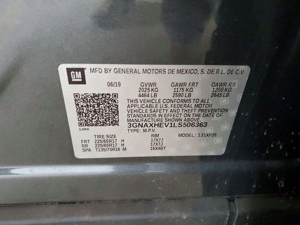 2020 CHEVROLET EQUINOX LS