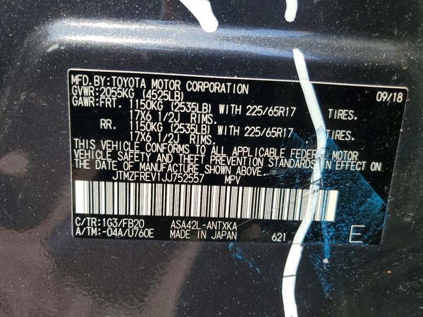 2018 TOYOTA RAV4 LE