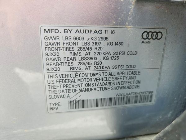 2017 AUDI Q7 quattro Premium Plus