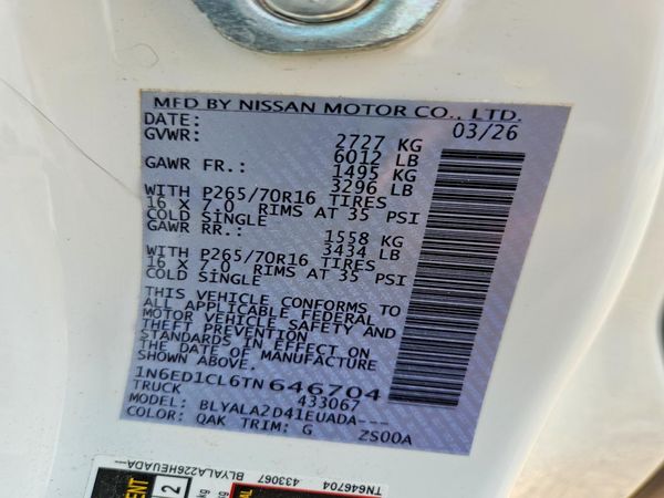 2026 NISSAN FRONTIER