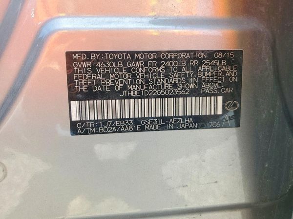 2016 LEXUS IS