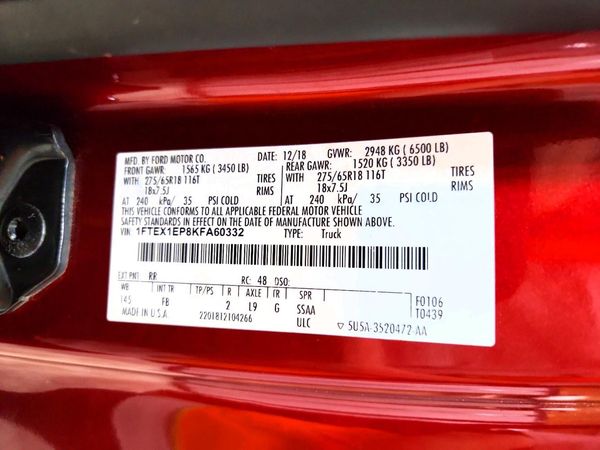 2019 FORD F150