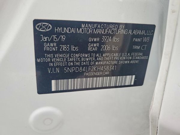 2019 HYUNDAI ELANTRA