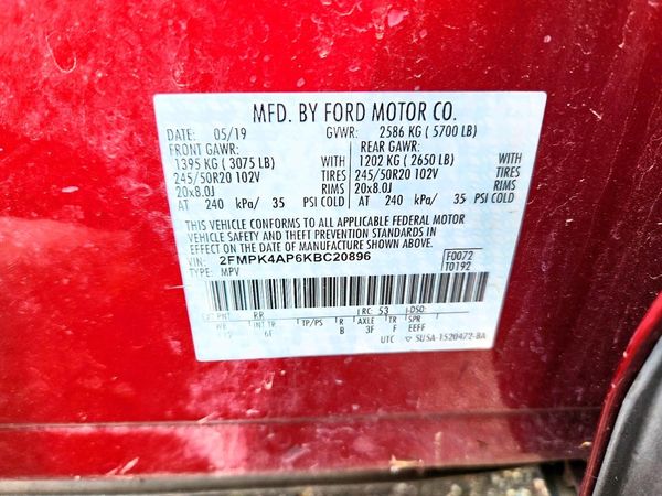 2019 FORD EDGE ST