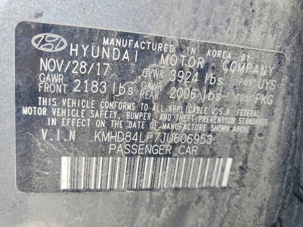 2018 HYUNDAI ELANTRA
