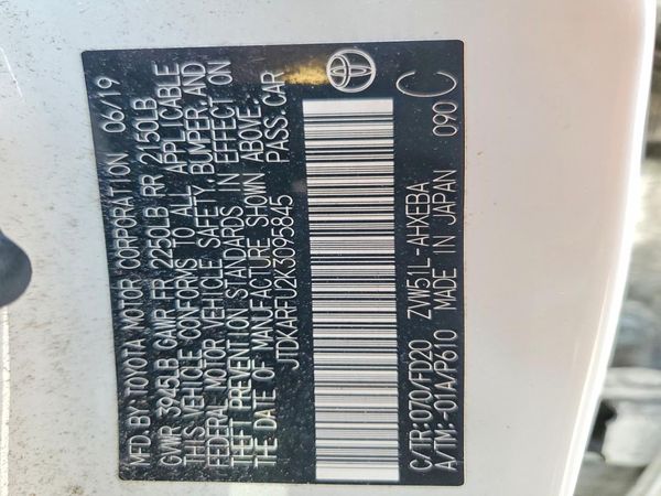 2019 TOYOTA PRIUS L/LE/XLE/LTD.