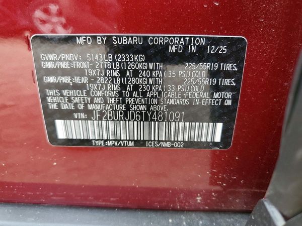 2026 SUBARU OUTBACK Touring