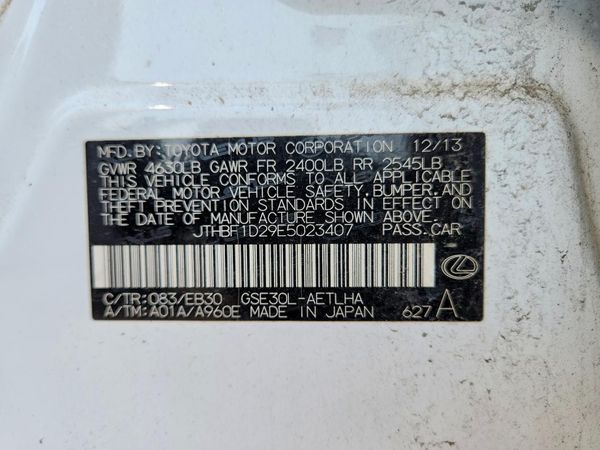 2014 LEXUS IS 250