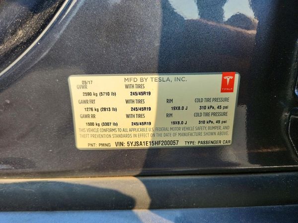 2017 TESLA MODEL S