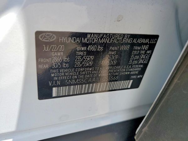 2020 HYUNDAI SANTA FE