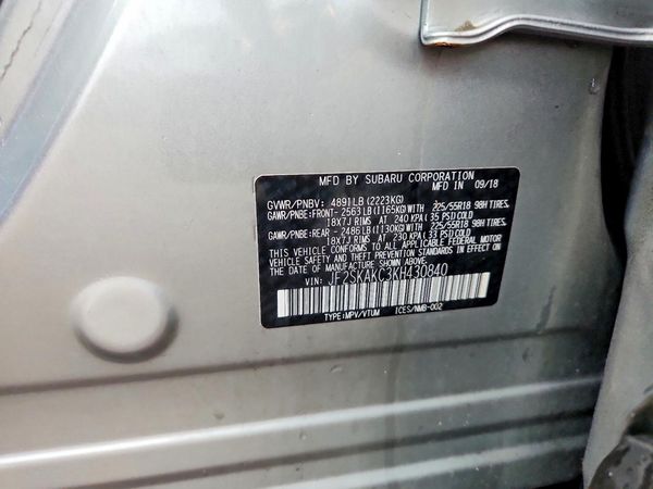 2019 SUBARU FORESTER Sport+ES+SMART