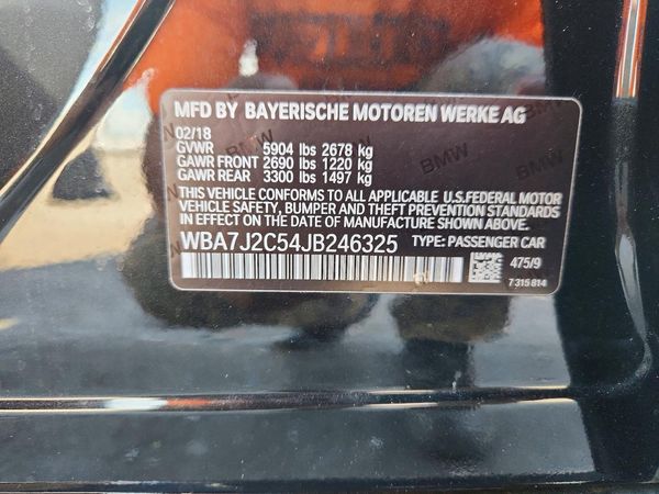2018 BMW 740