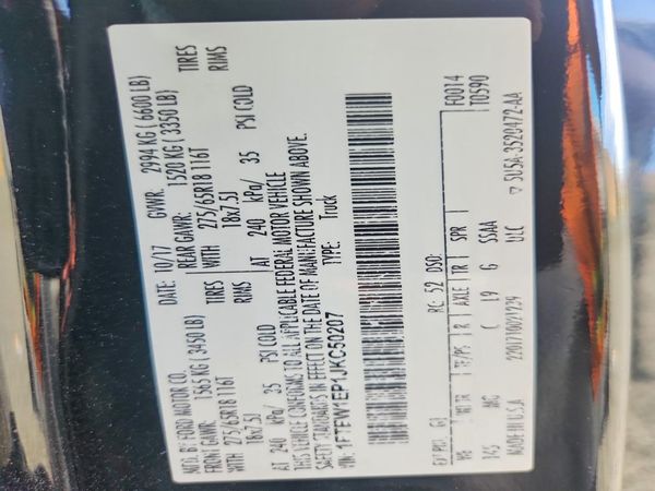 2018 FORD F150
