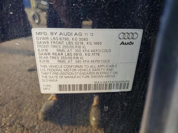 2013 AUDI Q7 Premium Plus