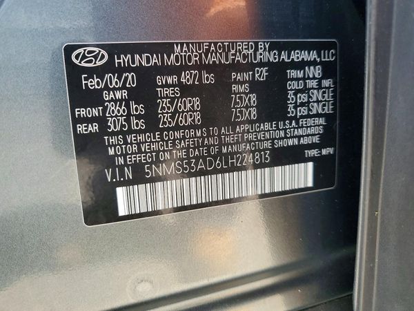 2020 HYUNDAI SANTA FE Limited