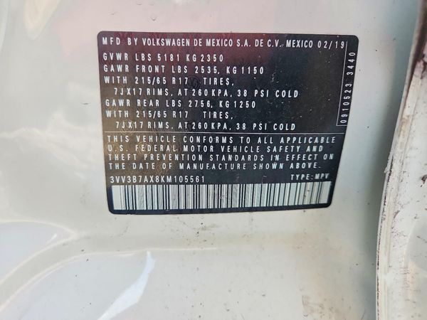 2019 VOLKSWAGEN TIGUAN
