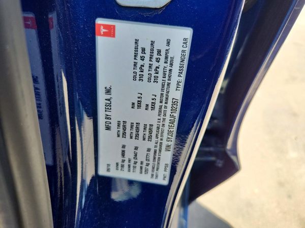 2018 TESLA MODEL 3