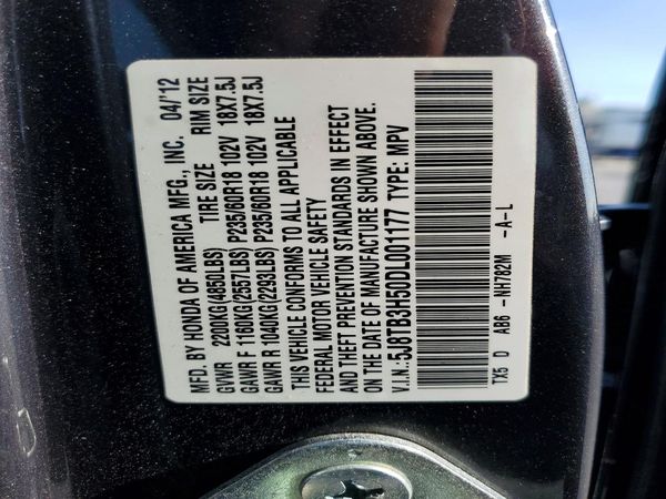 2013 ACURA RDX Technology Package