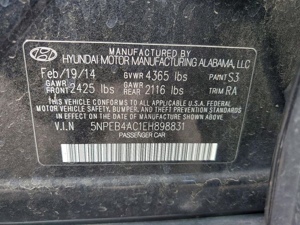 2014 HYUNDAI SONATA