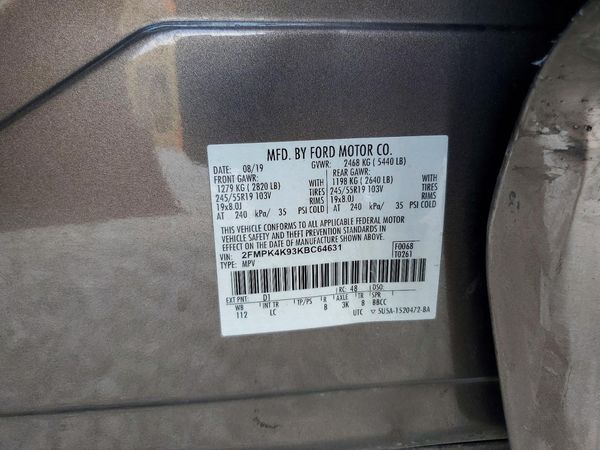 2019 FORD EDGE Titanium