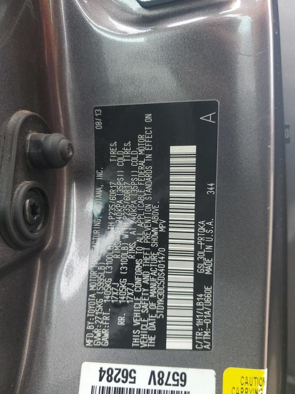 2013 TOYOTA SIENNA