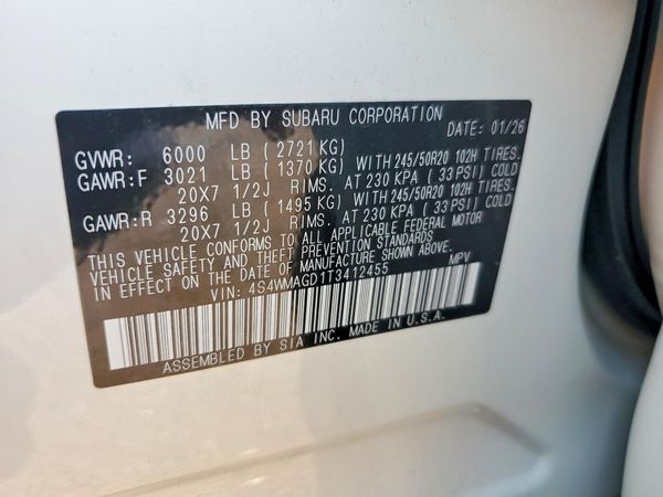 2026 SUBARU ASCENT Limited