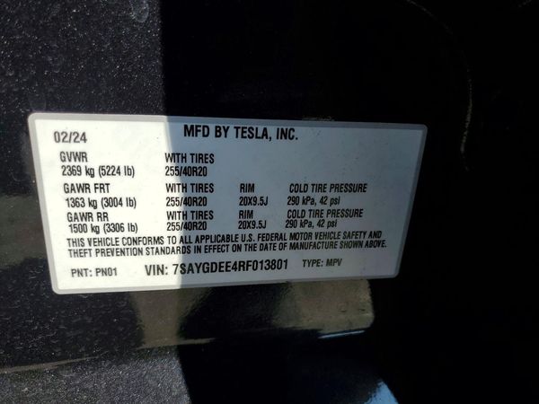 2024 TESLA MODEL Y