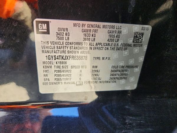 2015 CADILLAC ESCALADE ESV Premium