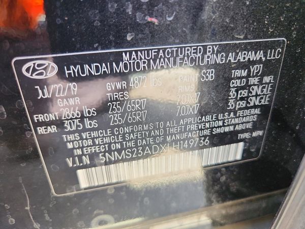 2020 HYUNDAI SANTA FE