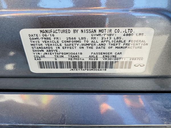 2016 INFINITI Q50