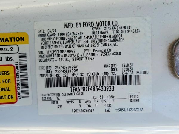 2024 FORD MUSTANG GT