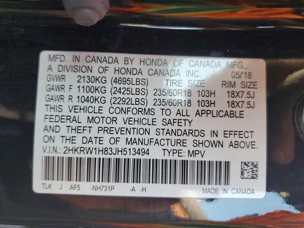 2018 HONDA CRV EX-L/EX-L Navi