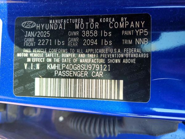 2025 HYUNDAI ELANTRA Limited — VINS