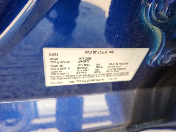 2024 TESLA MODEL Y