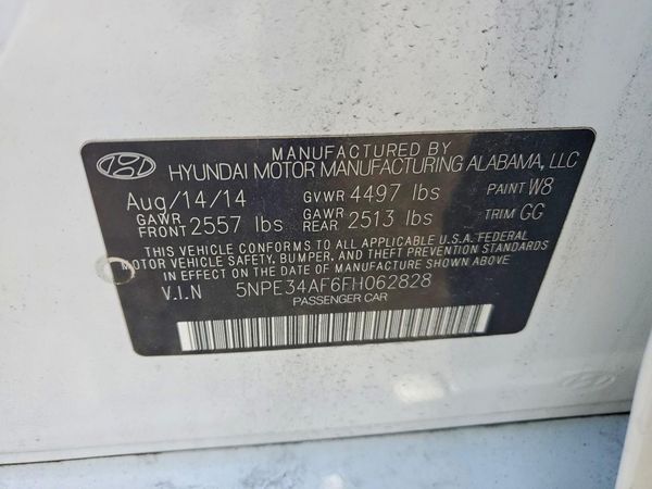 2015 HYUNDAI SONATA